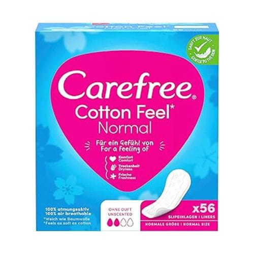 Carefree Protège-Slips Cotton – 56 unités