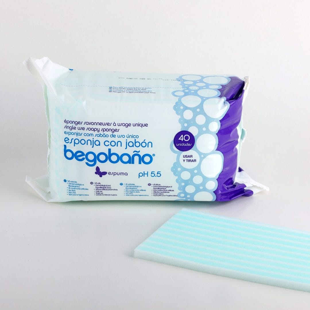 Begobano Eponge savonneuse 40 unités en mousse